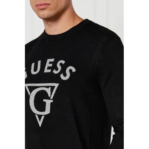 GUESS Sweter EDGAR | Regular Fit | z dodatkiem jedwabiu Guess S okazyjna cena Gomez Fashion Store