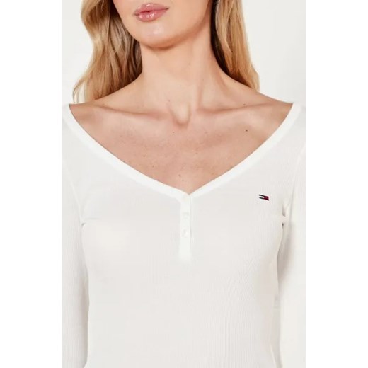 Tommy Jeans Bluzka HENLEY | Slim Fit Tommy Jeans M Gomez Fashion Store