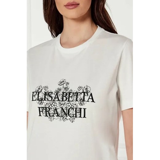 Elisabetta Franchi T-shirt | Regular Fit Elisabetta Franchi 38 okazyjna cena Gomez Fashion Store