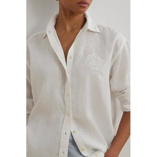 LAUREN RALPH LAUREN Lniana koszula | Oversize fit XL Gomez Fashion Store okazyjna cena