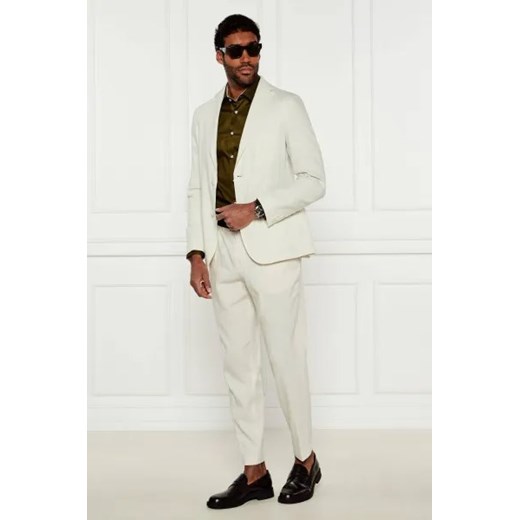 BOSS BLACK Lniana marynarka P-Hanry-Flaps-WG-252 | Slim Fit 52 okazja Gomez Fashion Store
