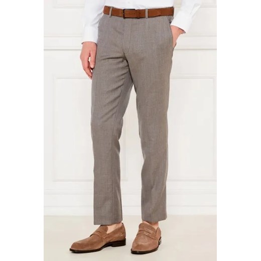 Oscar Jacobson Wełniane spodnie chino Dandy | Slim Fit Oscar Jacobson 56 wyprzedaż Gomez Fashion Store