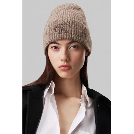 Calvin Klein Jeans Czapka | z dodatkiem wełny One Size okazyjna cena Gomez Fashion Store