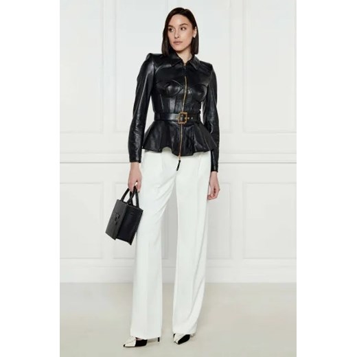 Elisabetta Franchi Skórzana kurtka | Slim Fit Elisabetta Franchi 34 wyprzedaż Gomez Fashion Store