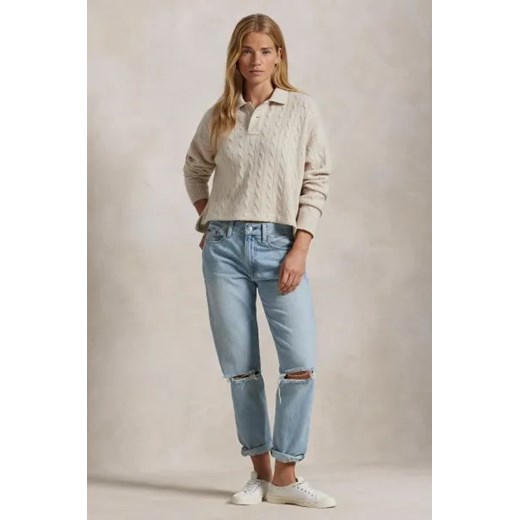 POLO RALPH LAUREN Wełniany sweter | Cropped Fit | z dodatkiem kaszmiru Polo Ralph Lauren XL okazja Gomez Fashion Store