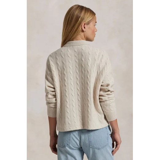 POLO RALPH LAUREN Wełniany sweter | Cropped Fit | z dodatkiem kaszmiru Polo Ralph Lauren XL Gomez Fashion Store wyprzedaż