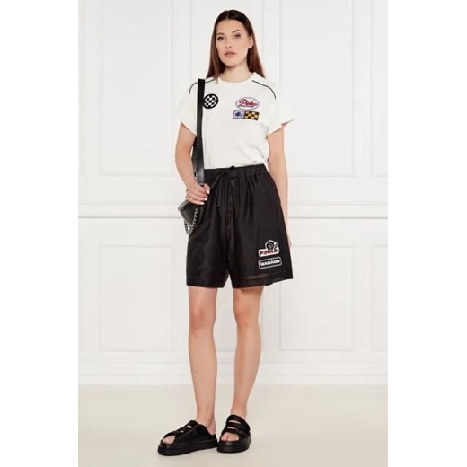 Pinko Szorty LEWIS | Relaxed fit | z dodatkiem jedwabiu Pinko L wyprzedaż Gomez Fashion Store