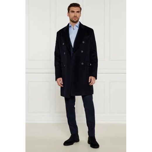 Oscar Jacobson Wełniany płaszcz | z dodatkiem kaszmiru Oscar Jacobson 48 Gomez Fashion Store wyprzedaż