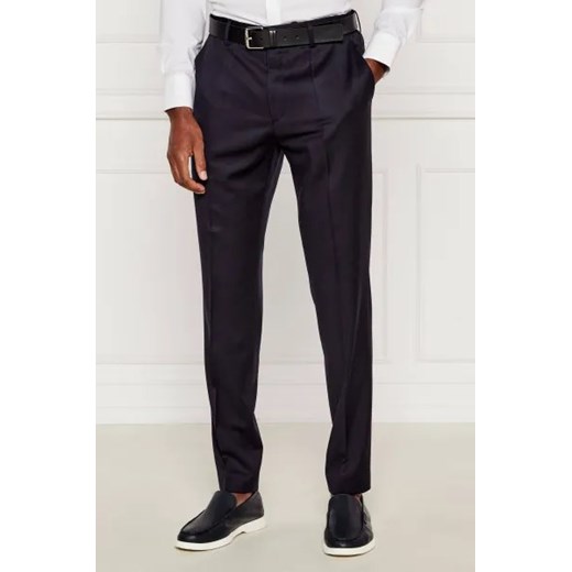 BOSS BLACK Wełniane spodnie H-Genius-DS-B1 | Slim Fit 48 Gomez Fashion Store