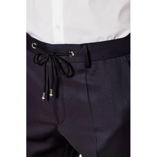 BOSS BLACK Wełniane spodnie H-Genius-DS-B1 | Slim Fit 48 Gomez Fashion Store