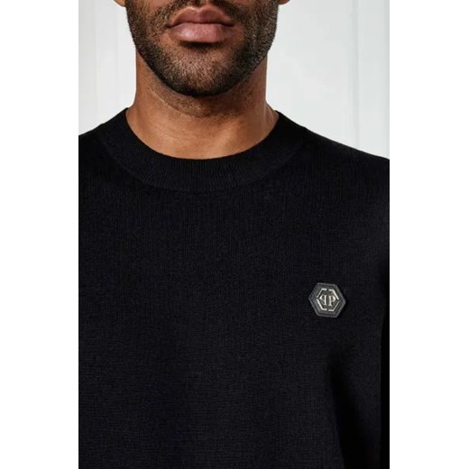 Philipp Plein Wełniany sweter | Regular Fit XXL wyprzedaż Gomez Fashion Store