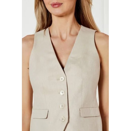 Michael Kors Lniana kamizelka | Slim Fit Michael Kors 40 wyprzedaż Gomez Fashion Store