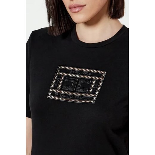 Elisabetta Franchi T-shirt | Regular Fit Elisabetta Franchi 34 wyprzedaż Gomez Fashion Store