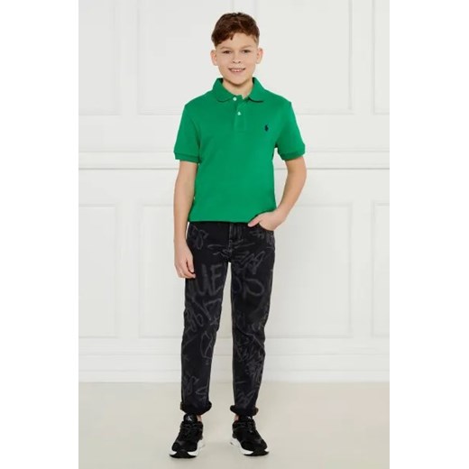 POLO RALPH LAUREN Polo | Slim Fit | pique Polo Ralph Lauren 152/158 okazyjna cena Gomez Fashion Store
