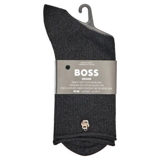 BOSS BLACK Skarpety QS Lurex Metal Logo 35/38 okazyjna cena Gomez Fashion Store