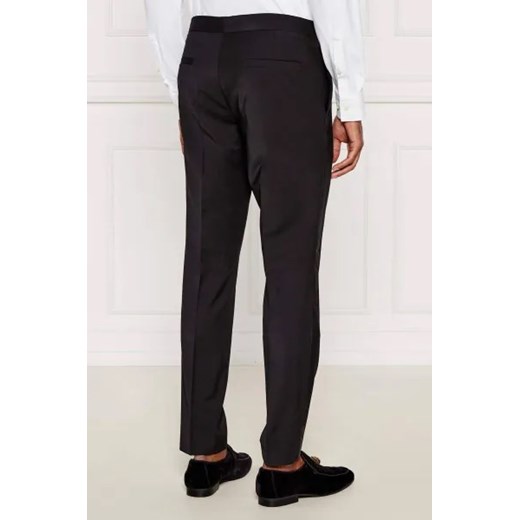 HUGO Wełniane spodnie Hesten224E1X | Extra slim fit 52 Gomez Fashion Store