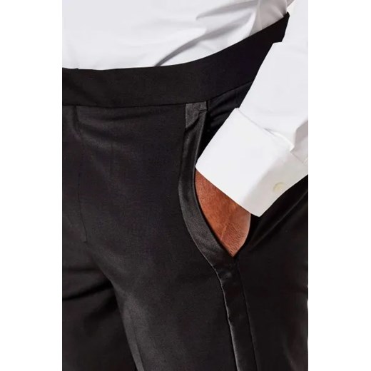 HUGO Wełniane spodnie Hesten224E1X | Extra slim fit 52 Gomez Fashion Store