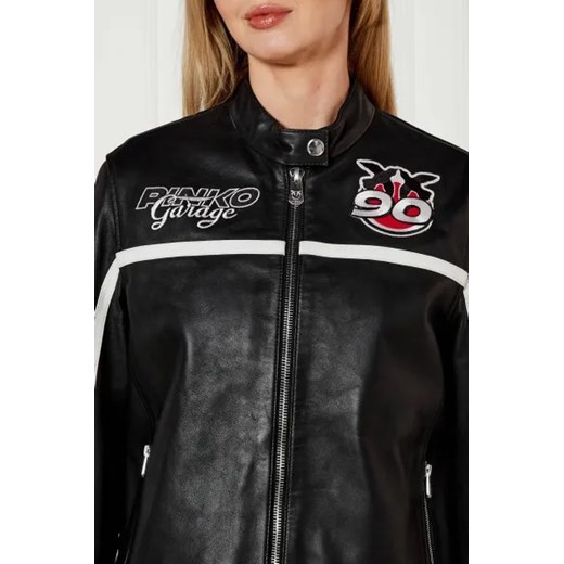 Pinko Skórzana kurtka GABRIEL | Regular Fit Pinko 40 okazyjna cena Gomez Fashion Store