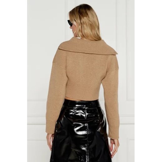 HUGO Sweter Sheveni | Cropped Fit | z dodatkiem wełny i kaszmiru M okazja Gomez Fashion Store