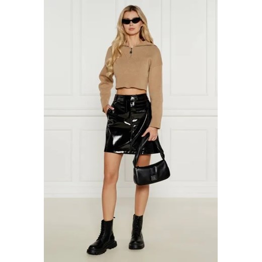 HUGO Sweter Sheveni | Cropped Fit | z dodatkiem wełny i kaszmiru M wyprzedaż Gomez Fashion Store