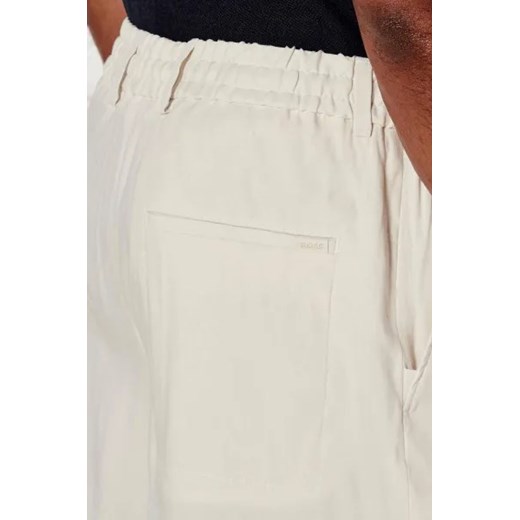 BOSS BLACK Lniane szorty P-Peter-RDS-S-WG-252 | Relaxed fit 46 okazja Gomez Fashion Store