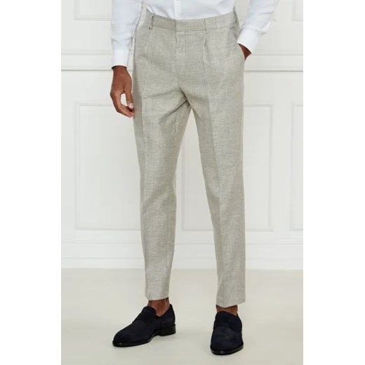 BOSS BLACK Spodnie C-Perin-PL-25 | Relaxed fit | z dodatkiem lnu 56 okazyjna cena Gomez Fashion Store