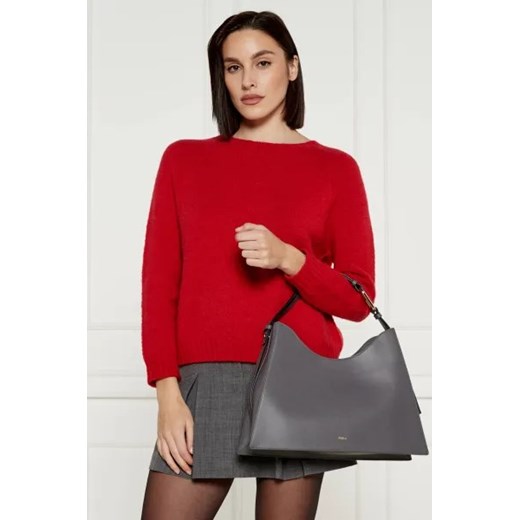 Furla Skórzane hobo FURLA NUVOLA Furla One Size wyprzedaż Gomez Fashion Store