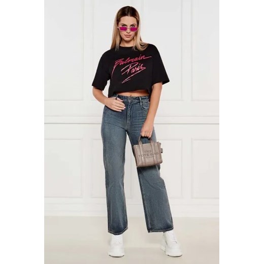 Balmain T-shirt | Cropped Fit M okazyjna cena Gomez Fashion Store