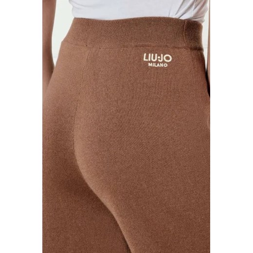 Liu Jo Sport Wełniane spodnie dzianinowe | z dodatkiem kaszmiru M Gomez Fashion Store promocyjna cena