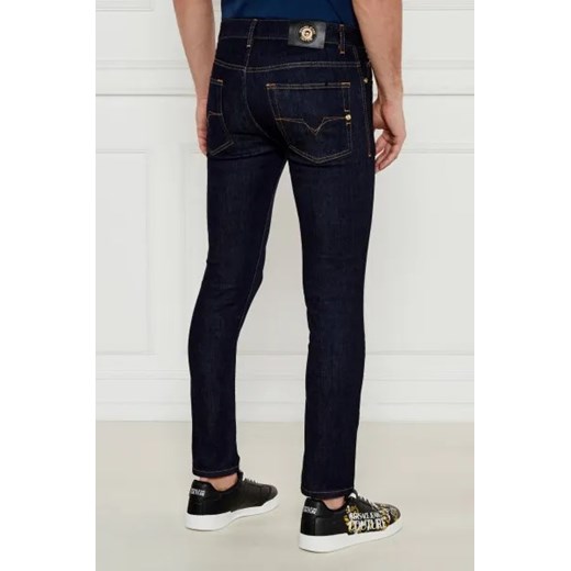 Jeansy męskie Versace Jeans z elastanu 