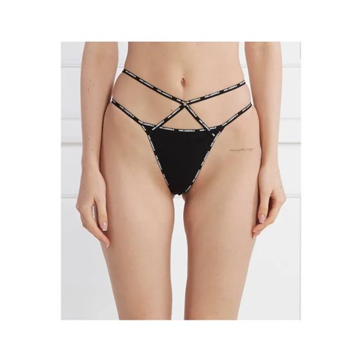 Karl Lagerfeld Figi brazylijskie mini logo strappy brief ze sklepu Gomez Fashion Store w kategorii Majtki damskie - zdjęcie 184503136