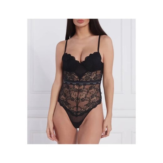 Guess Underwear  Koronkowe body ARIA | Slim Fit ze sklepu Gomez Fashion Store w kategorii Body damskie - zdjęcie 184503249