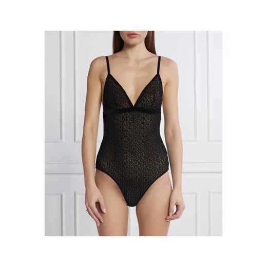 Hugo Bodywear Body BODYSUIT FLOCK | Skinny fit ze sklepu Gomez Fashion Store w kategorii Body damskie - zdjęcie 184503557
