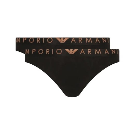 Emporio Armani Stringi 2-pack ze sklepu Gomez Fashion Store w kategorii Majtki damskie - zdjęcie 184503668