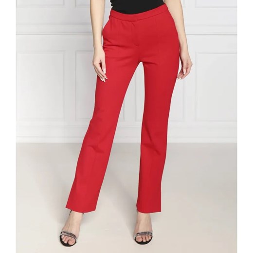 Karl Lagerfeld Spodnie | Regular Fit | high waist ze sklepu Gomez Fashion Store w kategorii Spodnie damskie - zdjęcie 184504498