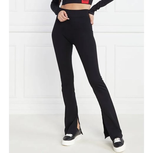 HUGO Spodnie Nelessa | Slim Fit ze sklepu Gomez Fashion Store w kategorii Spodnie damskie - zdjęcie 184504907