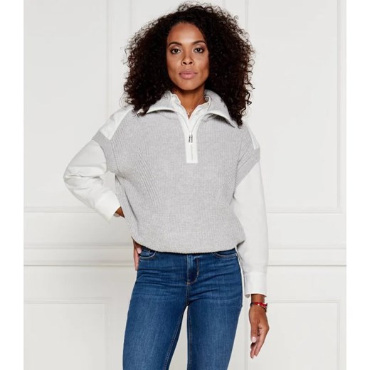 Marc Cain Sweter | Regular Fit | z dodatkiem wełny i kaszmiru ze sklepu Gomez Fashion Store w kategorii Swetry damskie - zdjęcie 184504988