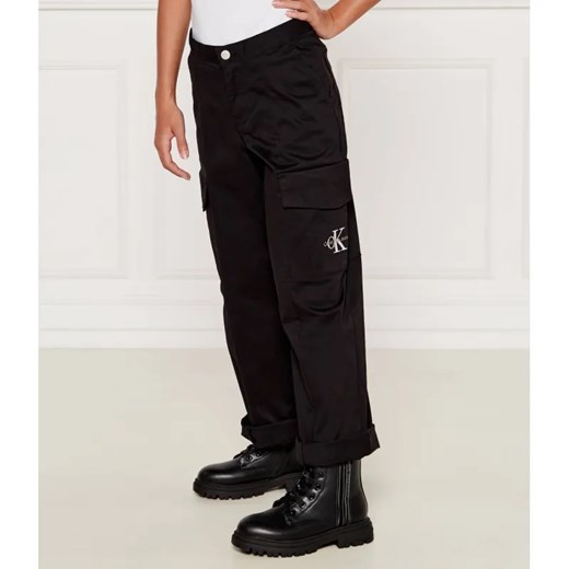 Calvin Klein Jeans Spodnie cargo | Loose fit ze sklepu Gomez Fashion Store w kategorii Spodnie dziewczęce - zdjęcie 184505117