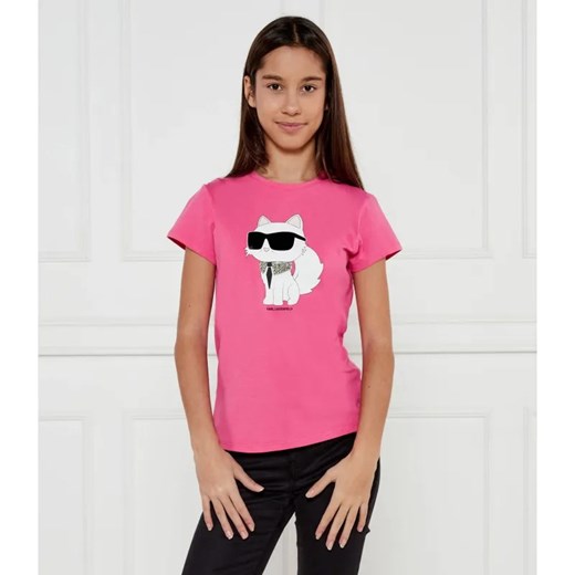 Karl Lagerfeld Kids T-shirt | Regular Fit ze sklepu Gomez Fashion Store w kategorii Bluzki dziewczęce - zdjęcie 184505176