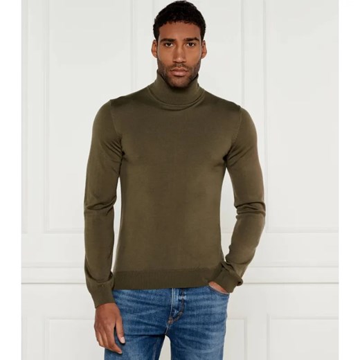 HUGO Wełniany golf San Thomas | Slim Fit ze sklepu Gomez Fashion Store w kategorii Swetry męskie - zdjęcie 184505275