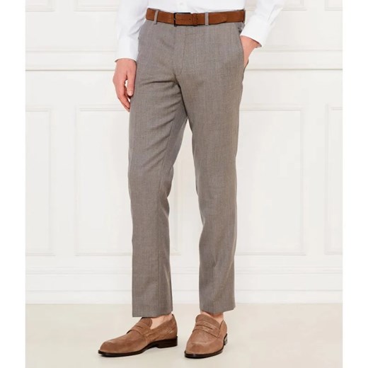 Oscar Jacobson Wełniane spodnie chino Dandy | Slim Fit ze sklepu Gomez Fashion Store w kategorii Spodnie męskie - zdjęcie 184505288