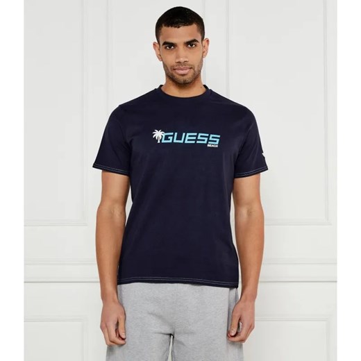 Guess Underwear  T-shirt PALM LOGO | Regular Fit ze sklepu Gomez Fashion Store w kategorii T-shirty męskie - zdjęcie 184505306