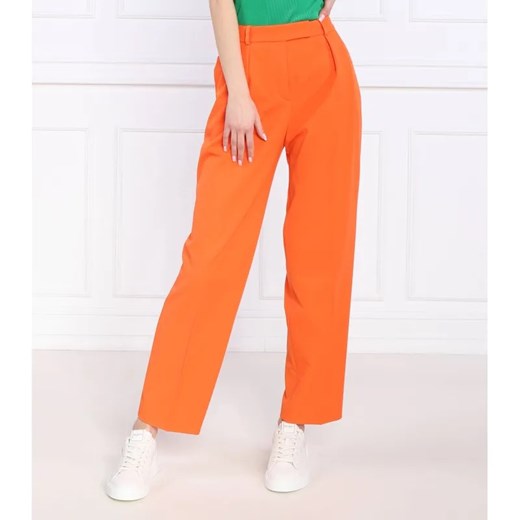 HUGO Spodnie Hanifa | Regular Fit ze sklepu Gomez Fashion Store w kategorii Spodnie damskie - zdjęcie 184505328