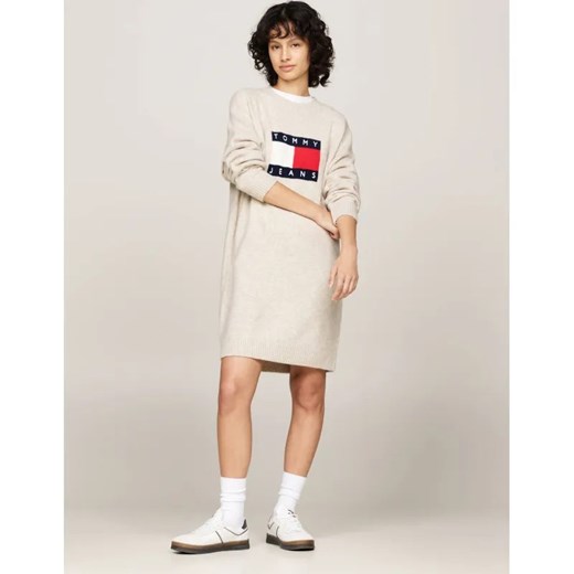 Tommy Jeans Sukienka | z dodatkiem wełny ze sklepu Gomez Fashion Store w kategorii Sukienki - zdjęcie 184505386