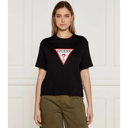 Guess Jeans T-shirt | Cropped Fit ze sklepu Gomez Fashion Store w kategorii Bluzki damskie - zdjęcie 184505418