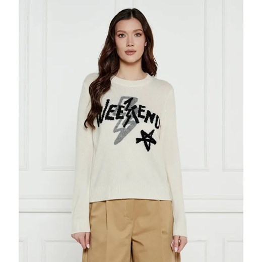 Weekend MaxMara Kaszmirowy sweter KANSAS | Regular Fit ze sklepu Gomez Fashion Store w kategorii Swetry damskie - zdjęcie 184505515
