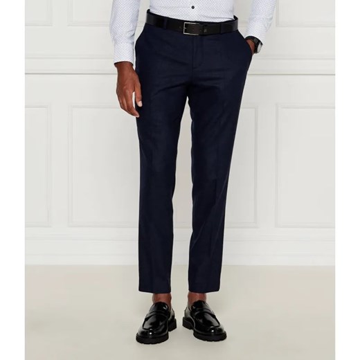 BOSS BLACK Spodnie P-Genius | Slim Fit | z dodatkiem wełny ze sklepu Gomez Fashion Store w kategorii Spodnie męskie - zdjęcie 184505565