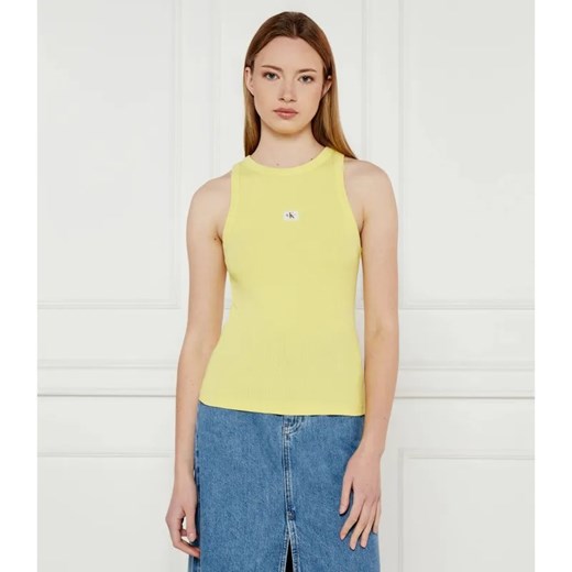 Calvin Klein Jeans Top | Slim Fit ze sklepu Gomez Fashion Store w kategorii Bluzki damskie - zdjęcie 184505627