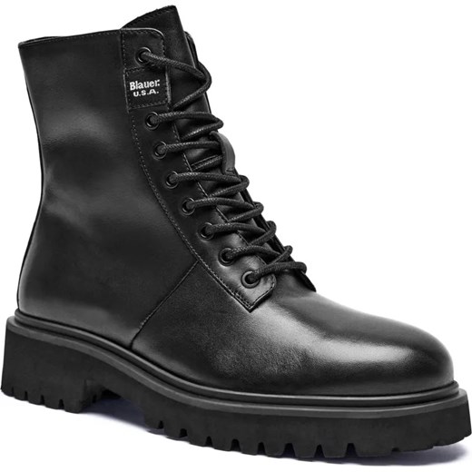 BLAUER Skórzane trapery BUXTON 46 okazyjna cena Gomez Fashion Store