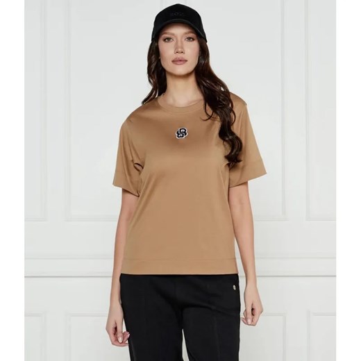 BOSS BLACK T-shirt Elpha_placed1 | Regular Fit ze sklepu Gomez Fashion Store w kategorii Bluzki damskie - zdjęcie 184505857